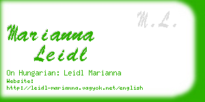 marianna leidl business card